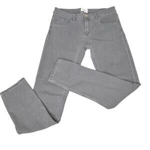 Sezane Denim The Perfect 7/8 Slim Skinny Grey Ankle Jeans 32